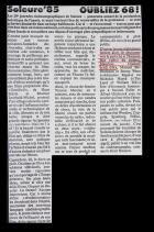 Article suite au Festival de Soleure 1985