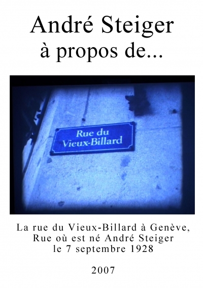 A propos de... la rue du Vieux-Billard à Genève